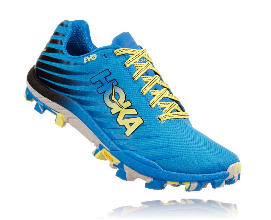 Hoka One One Trainers Mens Blue - EVO Jawz - 94603YVOQ